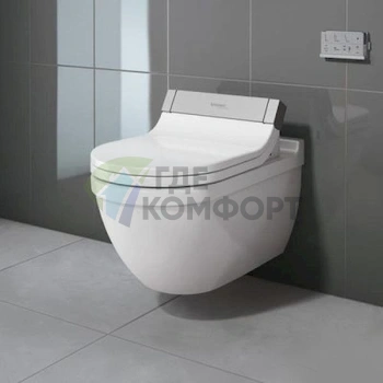 Подвесной унитаз Duravit Starck 3: Современный дизайн и функциональность (2226590000) - фото 2