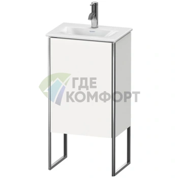 Тумба напольная Duravit XSquare под раковину 073345, 1 дверца, белый глянцевый (XS4520L2222) - фото 1