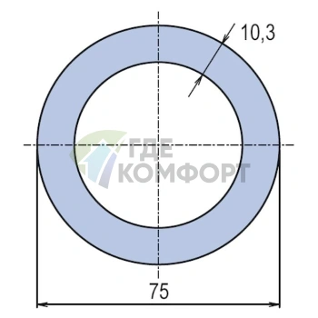 Труба PP-RCT WAVIN Ekoplastik PN16 75x10-3 - фото 2