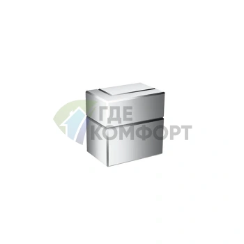 Встраиваемый запорный вентиль AX Edge (внешняя часть), хром (46770000) - фото 1