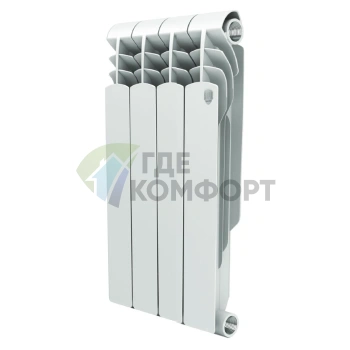 Радиатор биметаллический Royal Thermo Revolution Bimetall 350 4 секции - фото 1