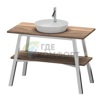 Консоль напольная Duravit Cape Cod из американского ореха с полкой 825x1120x570 мм (CC953207777) - фото 1
