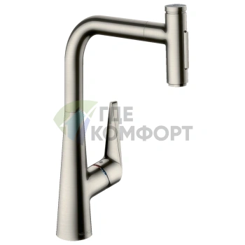 Смеситель для кухни Hansgrohe Talis Select M51 с выдвижным душем и технологией sBox (73867800) - фото 1