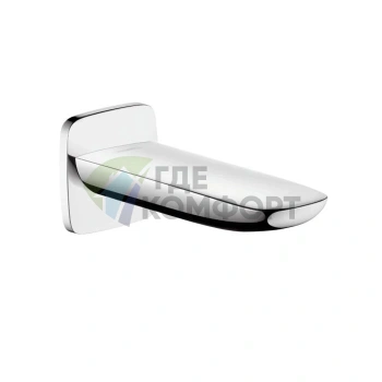 Излив для ванны Hansgrohe PuraVida 196 мм хром (15412000) - фото 1