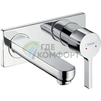 Стильный и эргономичный смеситель Hansgrohe Metris S для раковины - фото 1