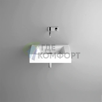 Подвесная раковина BETTEAqua 60x49.5x125 см белая, покрытие Glaze Plus, без отверстия под смеситель (A056-000) - фото 1