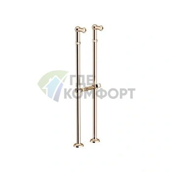 Комплект золотых опор для напольного смесителя Gattoni Accessori (2 шт.) (1545/00D0oro) - фото 1