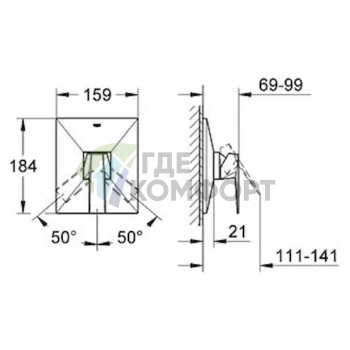 Смеситель для душа Grohe Allure Brilliant 19789000 - фото 3