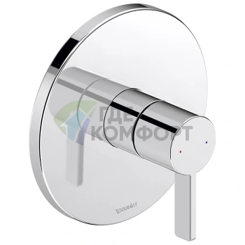 Смеситель для душа Duravit D-Neo встраиваемый, на 1 источник, хром (DE4210010010) - фото 1