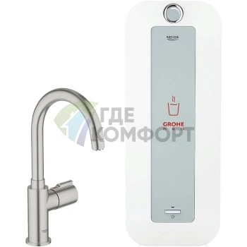 Смеситель Grohe Red Mono 30080DC0 с мгновенным водонагревателем - фото 1
