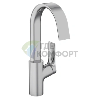 Смеситель Hansgrohe Vivenis для раковины: однорычажный с поворотным изливом и донным клапаном в хроме (75030000) - фото 1