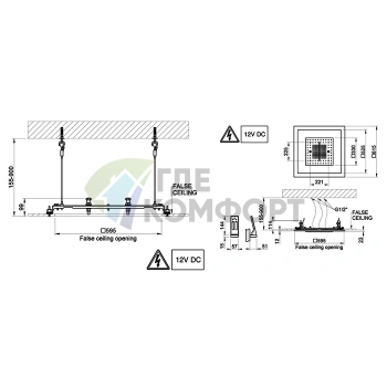 Блок питания GESSI BINARIO 54W 100-240V AC / 12V DC (57098#238) - фото 2