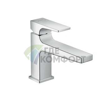 Смеситель для раковины Hansgrohe Metropol 100 с донным клапаном Push-open, хром (32502000) - фото 1