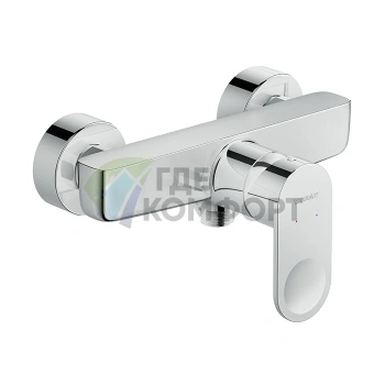 Настенный смеситель для душа Duravit B.3 в хроме (B34230000010) - фото 1