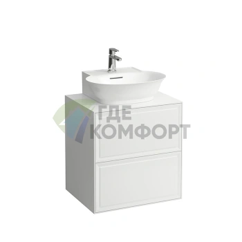 Подвесная тумба Laufen New Classic 580х450х600 мм, белая глянцевая, 2 ящика (для раковины 816852) (4.0600.4.085.631.1) - фото 1