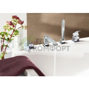 Смеситель Grohe Eurocube для установки на борт ванны 19897000 - фото 2