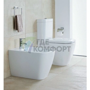 Унитаз-компакт Duravit Happy D.2: Стильный дизайн и комфорт для вашей ванной (2134090000) - фото 2