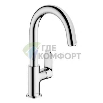 Смеситель для раковины Hansgrohe Vernis Blend, 1 отверстие, с донным клапаном, хром (71554000) - фото 1