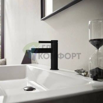 Смеситель для раковины Hansgrohe Finoris 110 матовый черный (76020670) - фото 1