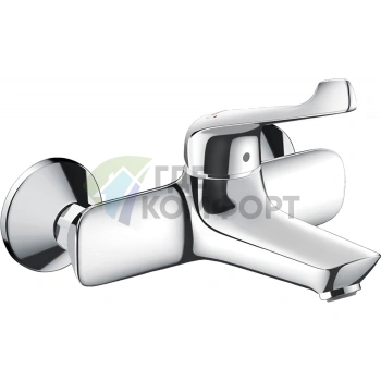 Смеситель для раковины Hansgrohe Novus Care настенный с длинной рукояткой, хром (71923000) - фото 1