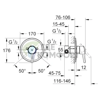 Смеситель для душа Grohe Concetto: стильный дизайн и немецкое качество - фото 4