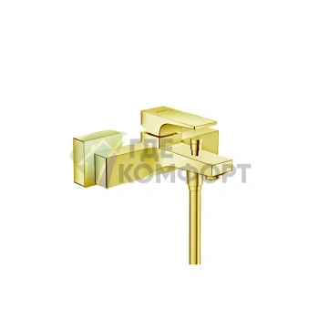 Смеситель для ванны Hansgrohe Metropol настенный, излив 180 мм, золото (32540990) - фото 1