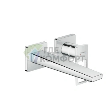 Встраиваемый смеситель для раковины Hansgrohe Metropol с изливом 225 мм, хром (74526000) - фото 1