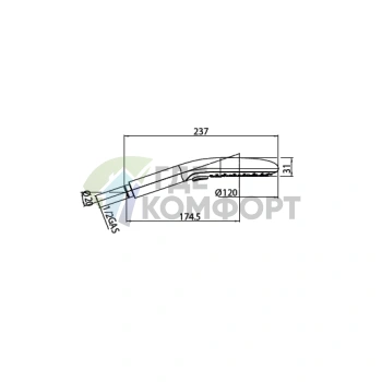 Ручной душ BOSSINI SYNCRONIA 120 мм: 6 режимов, цвет хром (B00800.030) - фото 2