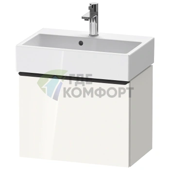 Тумбочка подвесная Duravit D-Neo компактная белая высокоглянцевая 440x584x372 с ящиком (DE422902222) - фото 1