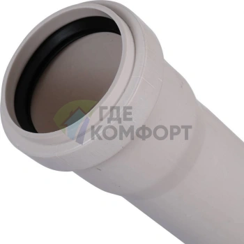 Труба канализационная К/П 040х1000 Sinikon (Синикон) - фото 4