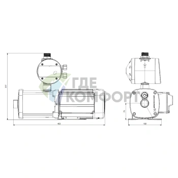 Насосная станция Grundfos CMB-SP SET 3-56 (PM 1-22) - фото 3