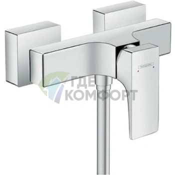 Смеситель Hansgrohe Metropol для ванной: комплект для душа и раковины с донным клапаном Push-Open - фото 2
