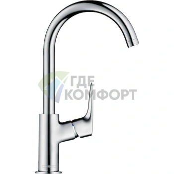 Смеситель для раковины Hansgrohe Logis 71130000: стиль и надежность - фото 2