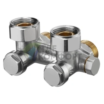 Узел нижнего подключения Oventrop Multiflex V ZB 3/4 AG 1016242 угловой - фото 1