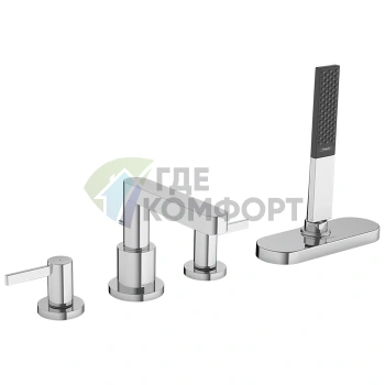 Смеситель для ванны Hansgrohe Finoris с ручным душем и системой sBox (76444000) - фото 1