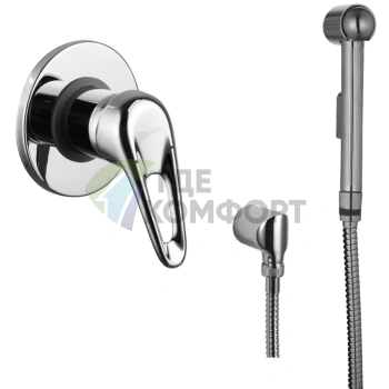Смеситель Lemark Luna LM4119C: встраиваемый с гигиеническим душем - фото 1