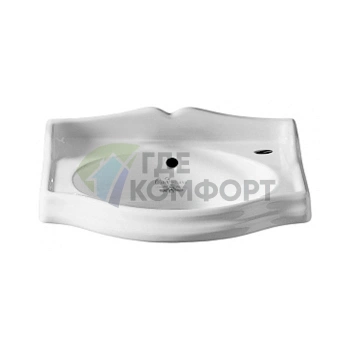 Раковина SIMAS Arcade 37x28 см с отверстием под смеситель справа, белая (AR035bi*1dx) - фото 1