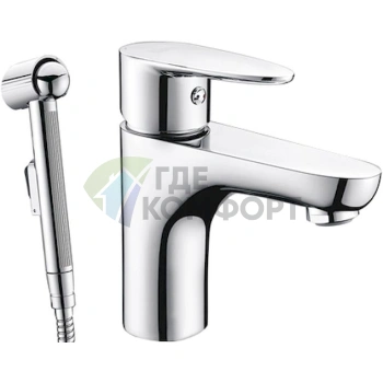 Смеситель для раковины Wasserkraft Leine 3508 с гигиеническим душем