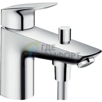 Смеситель Hansgrohe Logis 71312000 для установки на борт ванны - фото 1