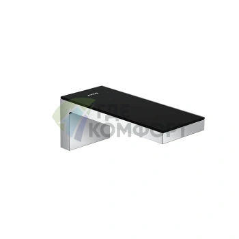 Настенный излив AX MyEdition 200 мм: хром и чёрное стекло (47410600) - фото 1