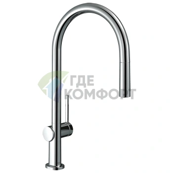 Кухонный смеситель Hansgrohe Talis M54 с выдвижным изливом (72802000) - фото 1