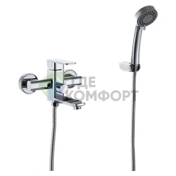 Смеситель для ванны с душем D K Altportel Rhein DA1333201 хром - фото 4