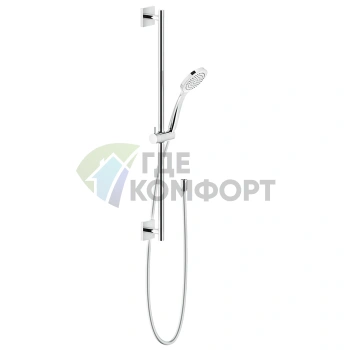 Душевая штанга GESSI Rilievo с лейкой и шлангом 1,5 м, хром (59245#031) - фото 1