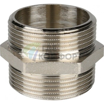 Ниппель STOUT HH 1 1/2 наружная резьба никелированный - фото 3