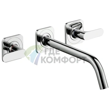 Смеситель для раковины AX Citterio M — сталь (34315800) - фото 1