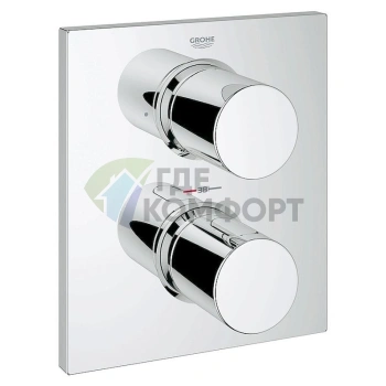 Термостат для ванны Grohe Grohtherm F 27618000 — комфорт и безопасность вашего душа - фото 1