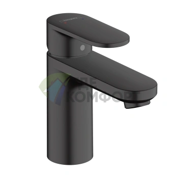 Смеситель для раковины Hansgrohe Vernis Blend 100: элегантный дизайн в матовом черном цвете (71580670) - фото 1