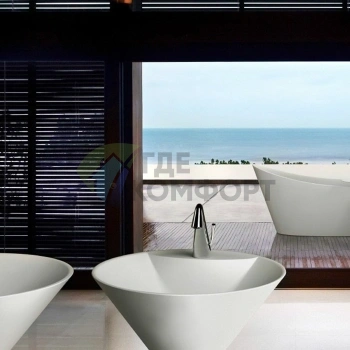 Смеситель для раковины Gessi Cono без донного клапана, с подключением, хром (45001#031) - фото 1
