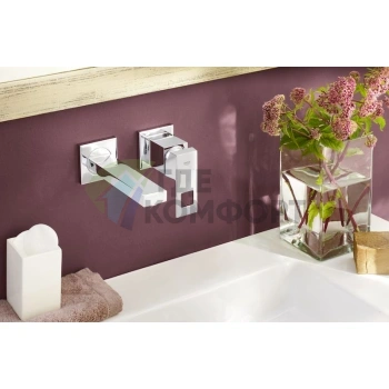 Смеситель Grohe Eurocube 19895000 для раковины с кубическим дизайном и технологией SilkMove - фото 4