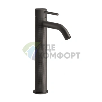 Смеситель для раковины GESSI 316 высокий, цвет чёрный матовый металл (54409#707) - фото 1